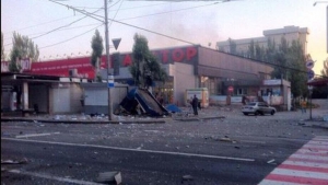19.07.2015 - Les forces ukrainiennes bombardent Donetsk, les patients d’un hôpital touché ont été blessés