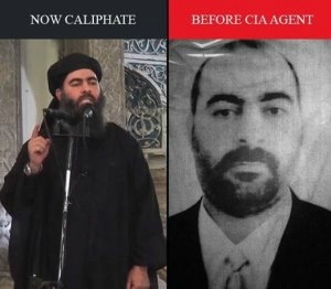 11.11.2014 - Le chef de l'EI, al-Baghdadi formé et recruté par la CIA et le Mossad, aurait été grièvement blessé par une frappe aérienne US