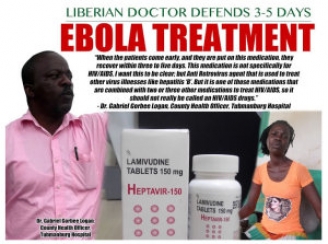 03.10.2014 - Un médecin Libérien propose un traitement antirétroviral de 3 à 5 jours pour traiter l'Ebola