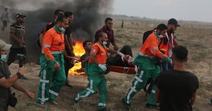 25.08.2018 - Gaza/Marche du Retour : 189 Palestiniens blessés par les tirs israéliens