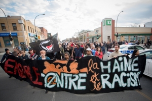 06.05.2018 - Des fascistes participent à une manifestation antifasciste à Montréal