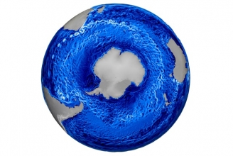 25.05.2015 - Une simulation extrêmement détaillée des courants océaniques tourbillonnant autour de l’Antarctique