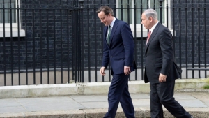 10.09.2015 - Visite de Netanyahu à Londres: manifestations devant Downing Street