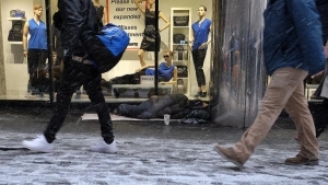 07.02.2015 - New York: nombre record de 60.000 personnes sans domicile fixe