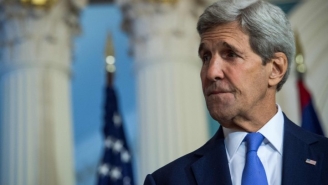 22.09.2015 - John Kerry "prêt à négocier" un départ de Bachar al-Assad ... à grands renforts de bouquets de fleurs, on suppose ?