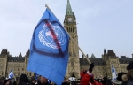 09.12.2018 - Manifestation tendue contre le pacte de l’ONU sur les migrations à Ottawa 