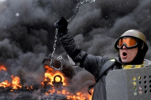 14.07.2015 - Kiev: l'ambassade du Canada a servi de refuge à des manifestants