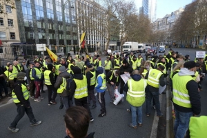 08.12.2018 - "Gilets jaunes": 400 arrestations à Bruxelles, un policier blessé