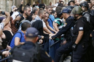 14.09.2015 - Violents heurts sur l'esplanade des Mosquées au début de fêtes juives