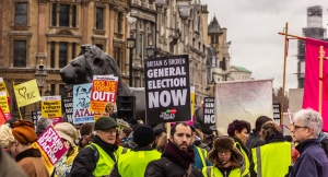 Une mobilisation de Gilets jaunes à Londres contre les mesures d'austérité