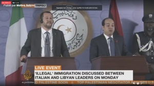 26.06.2018 - Salvini se rend en Libye pour conclure des accords dans la lutte contre les trafiquants d’immigrés illégaux