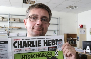 07.05.2015 - Charlie Hebdo reçoit le prix de la liberté d'expression du PEN