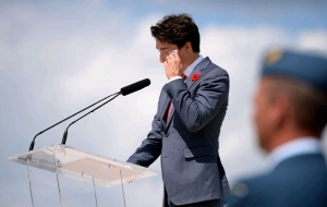 Commémorations du Débarquement sur les plages de Normandie, Trudeau pleure comme d´habitude et le mythe du combat pour la liberté perdure !