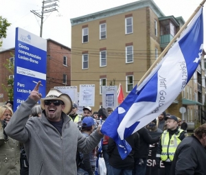 14.10.2018 - Manifestation pour la laïcité maçonnique à Québec